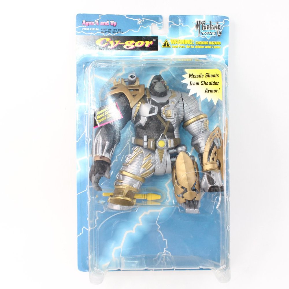 Mcfarlane Spawn Cy-Gor Gold Variant Missile Shooting Shoulder Vinyl Figurine